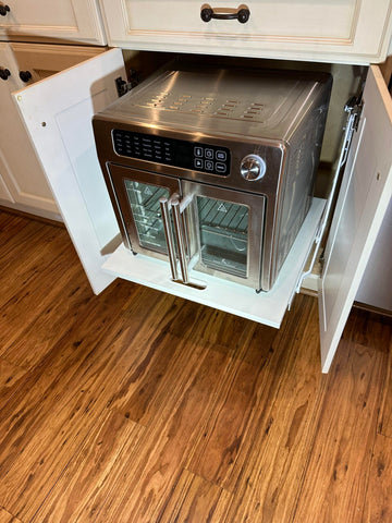 WOOD TECHNOLOGY side mounting detail showing secure cabinet attachment and durability