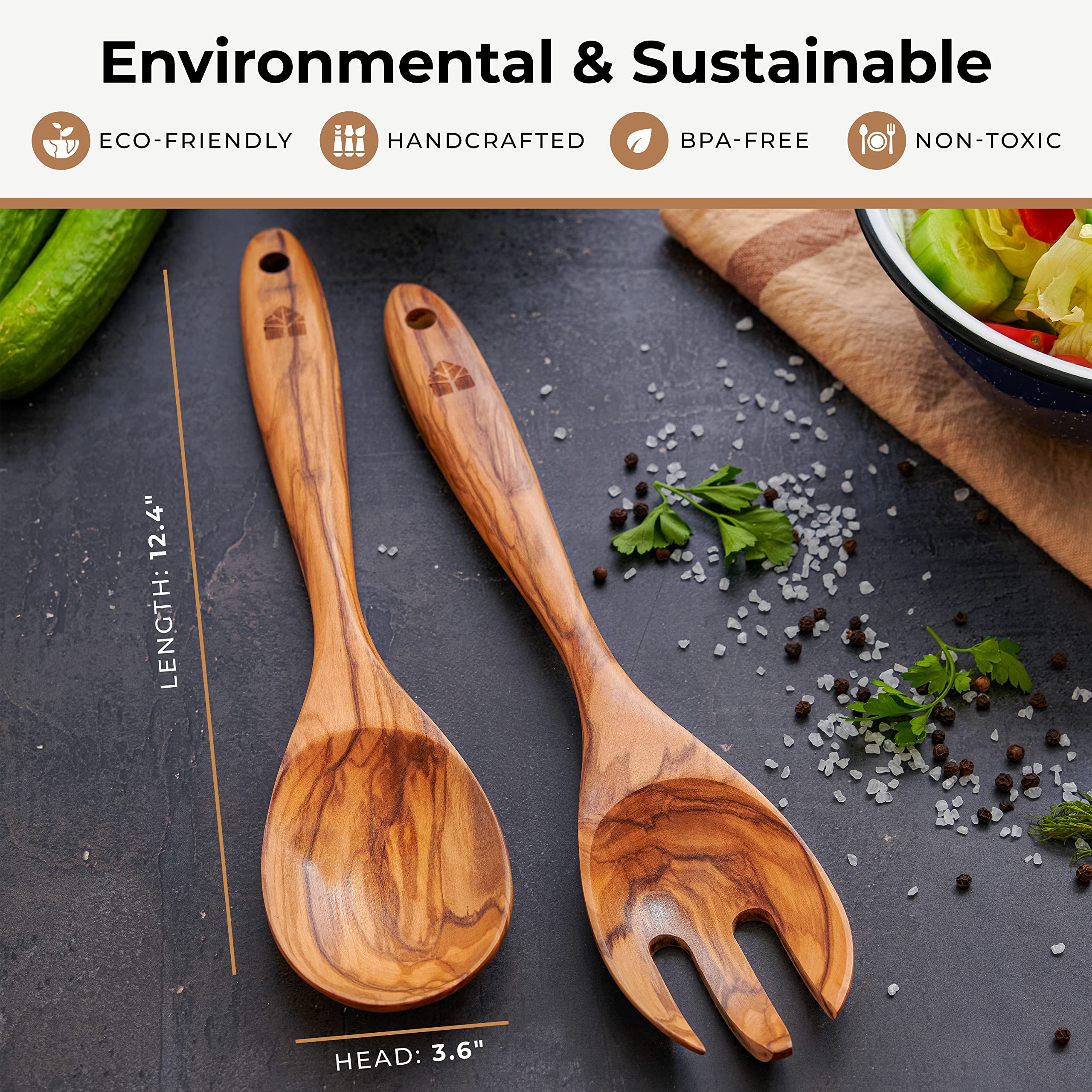Woodenhouse utensil beside a ruler showing 12-inch length for safe reach