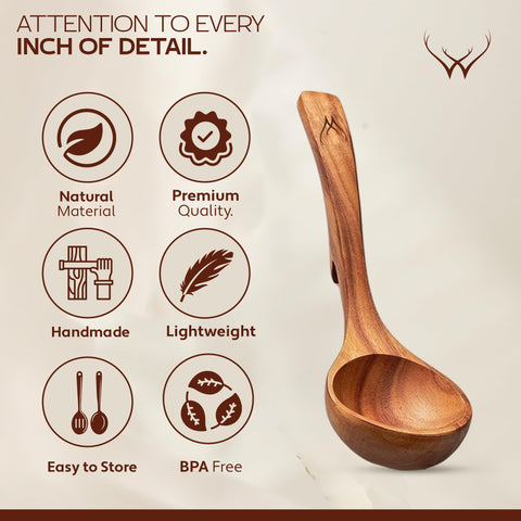 WOODLANDS USA spoon rest holding ladles, keeps counters clean benefit