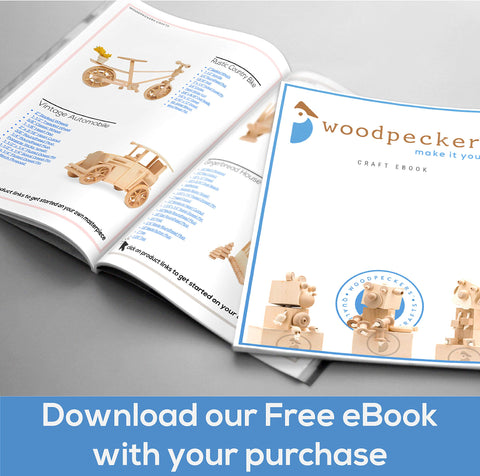 Woodpeckers product packaging and label highlighting brand and load capacity for buyer confidence