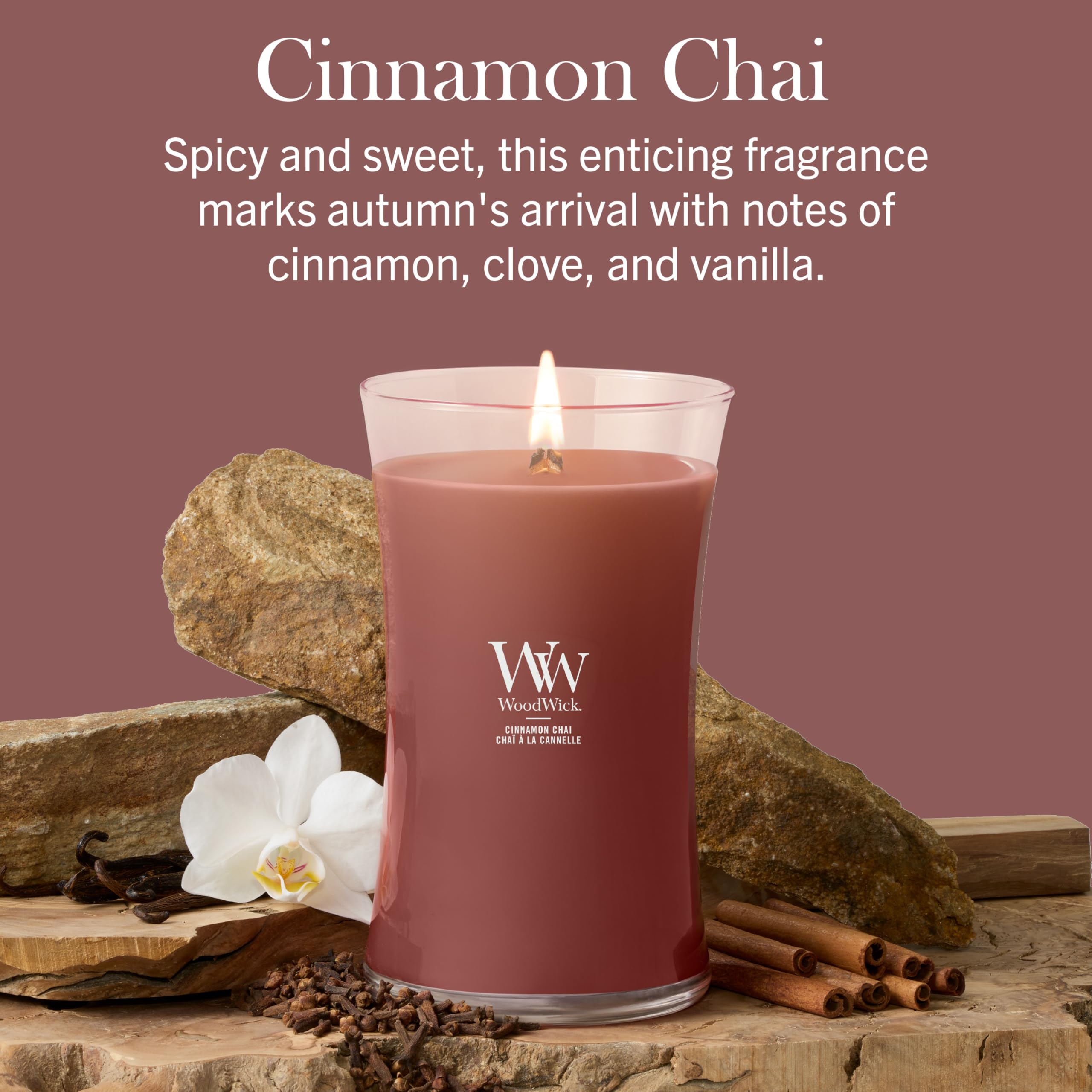 WoodWick(ウッドウィック) wooden wick close-up producing gentle crackle for ambiance