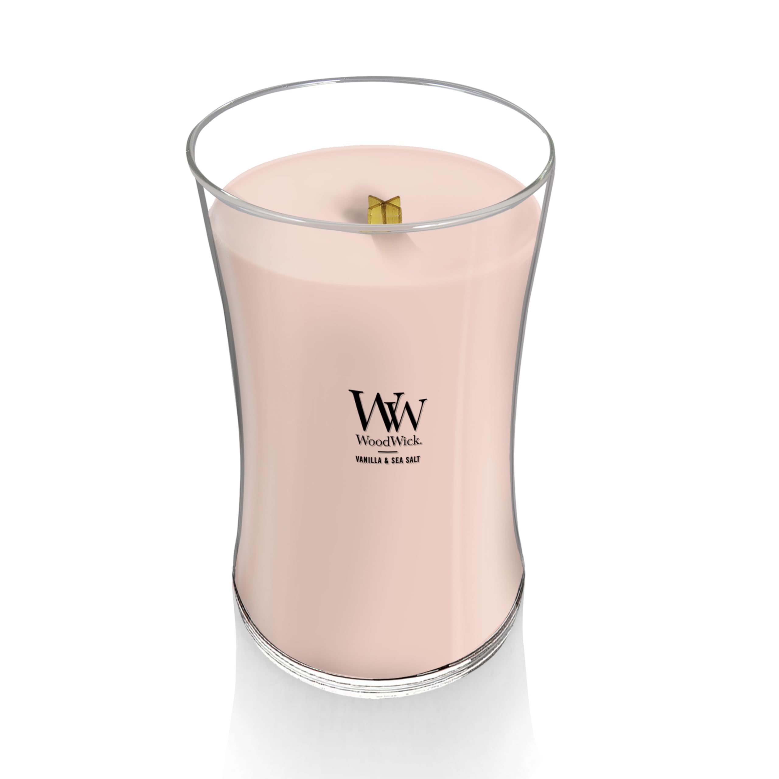WoodWick wax and pour detail showing texture and consistent burn benefit