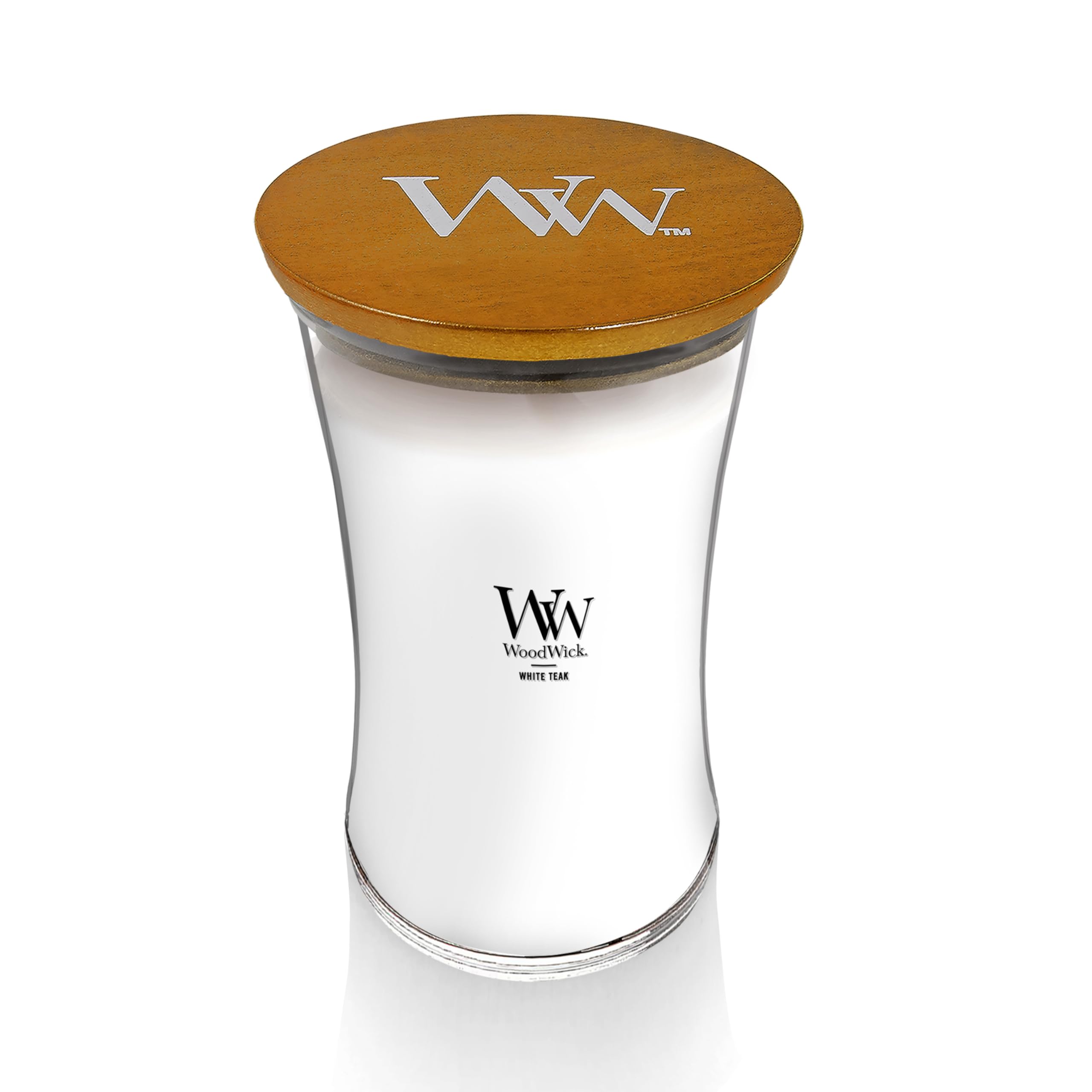 WoodWick wooden lid detail highlighting craftsmanship and secure scent preservation benefit
