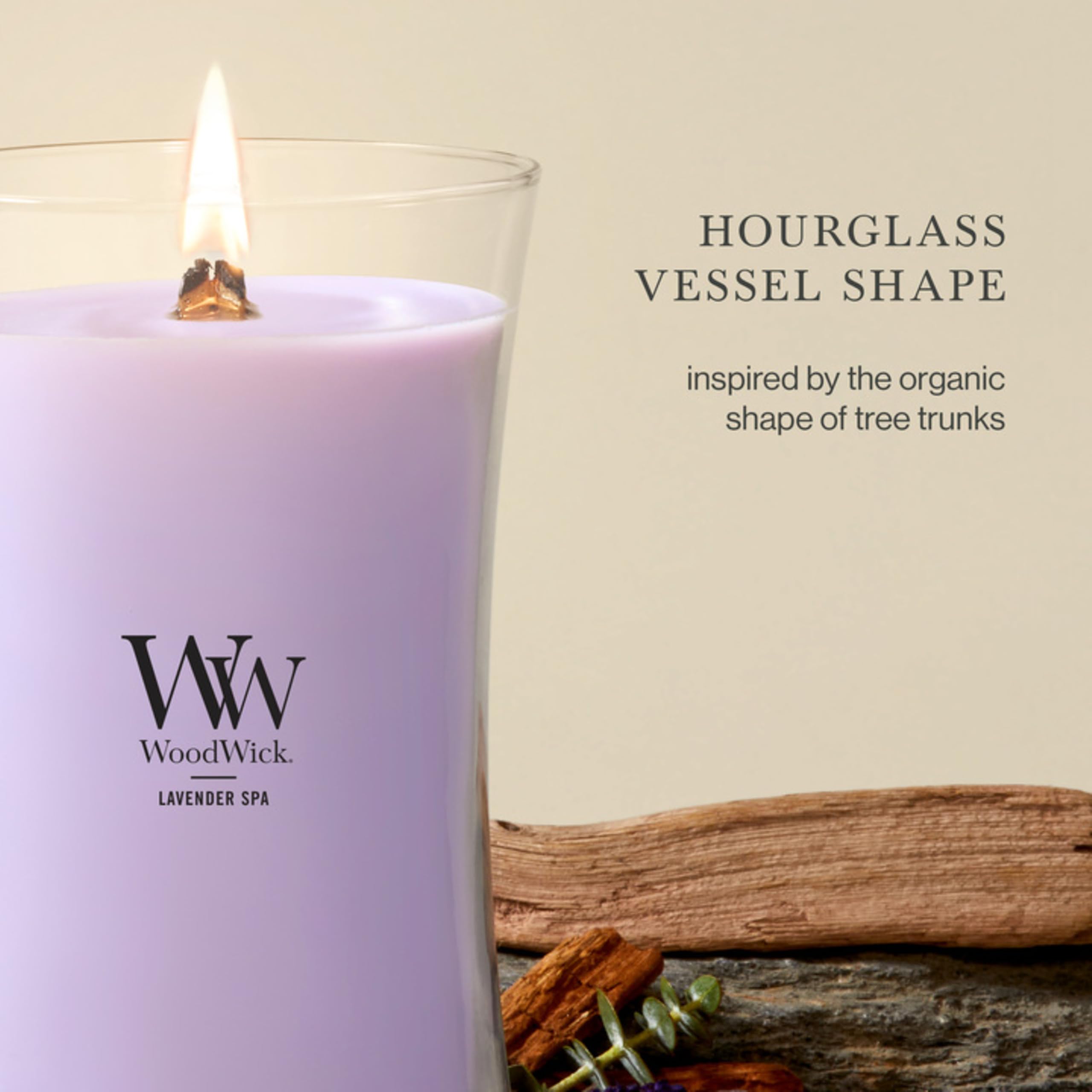 WoodWick(ウッドウィック) even melt pool detail illustrating efficient scent release benefit