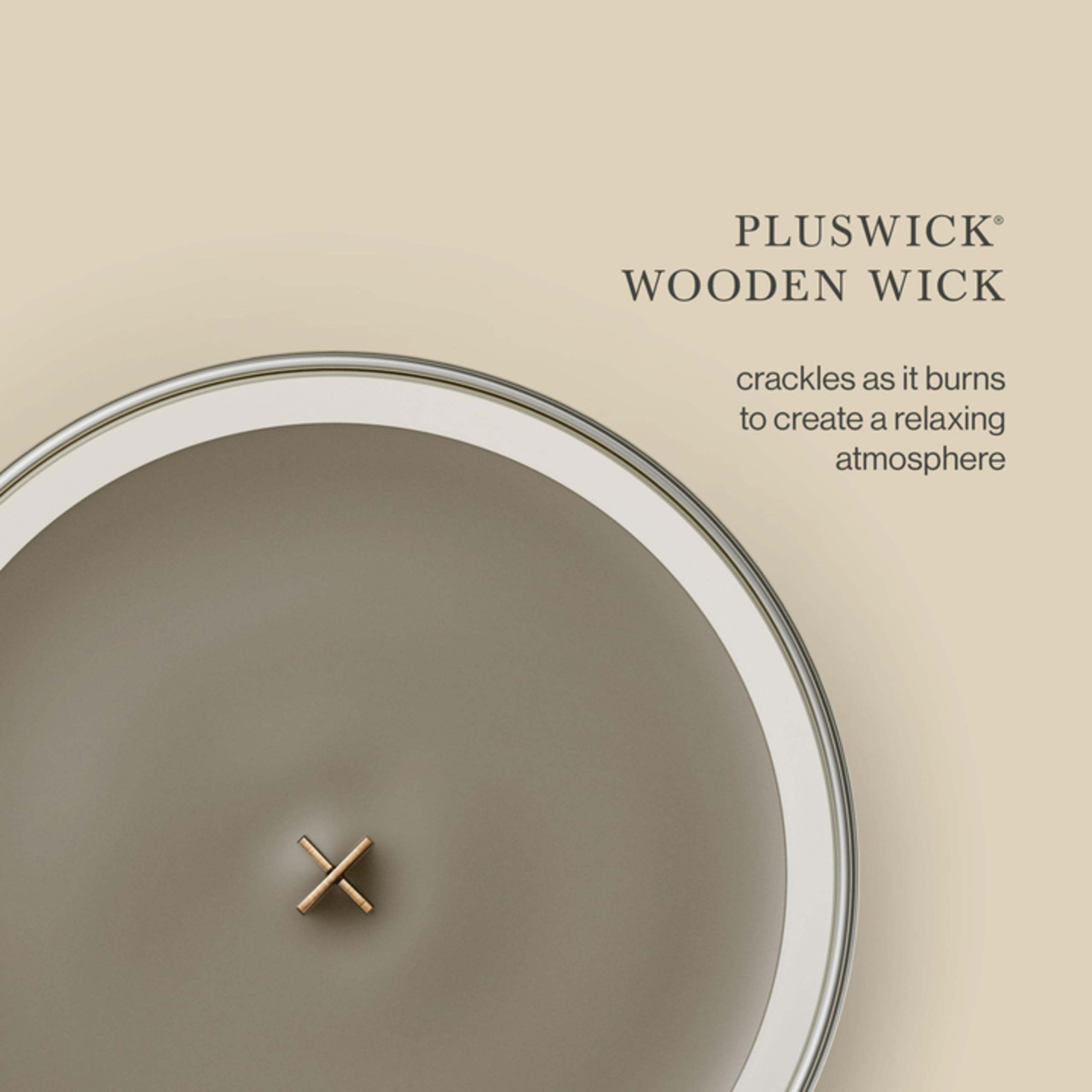 WoodWick candle held in hand demonstrating 9.7 oz scale and portable convenience