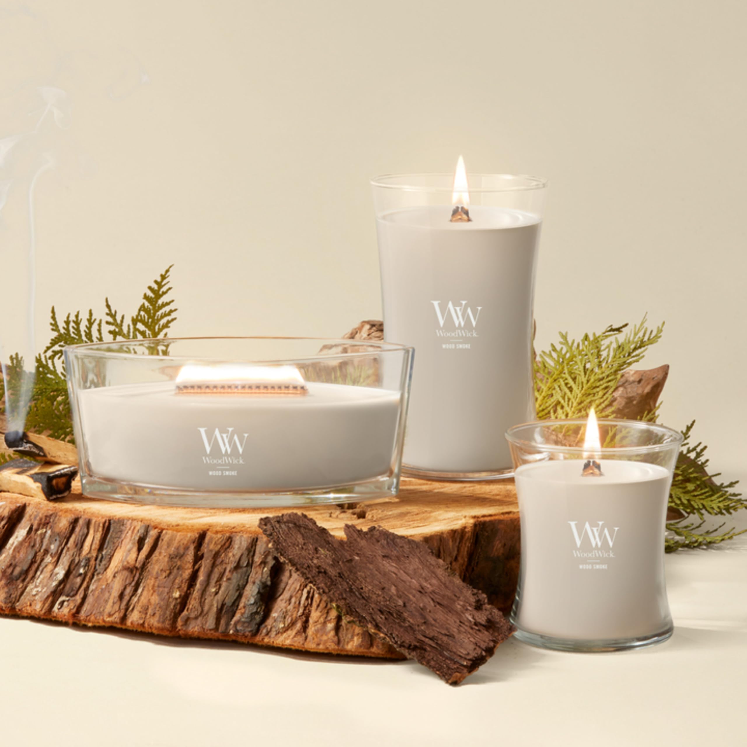 WoodWick wood smoke boxed as a gift ready for seasonal presentation