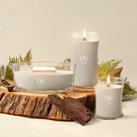 WoodWick wood smoke boxed as a gift ready for seasonal presentation