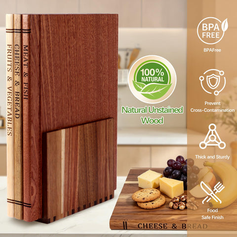 WoofWahouse cutting board in use chopping vegetables shows functional prep benefit