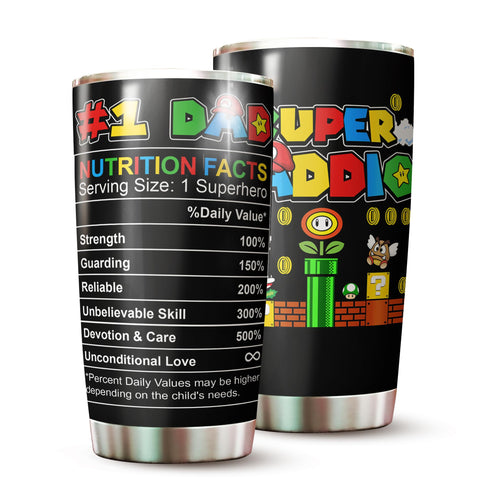 WOOKOO Dad tumbler front view showing design and everyday appeal