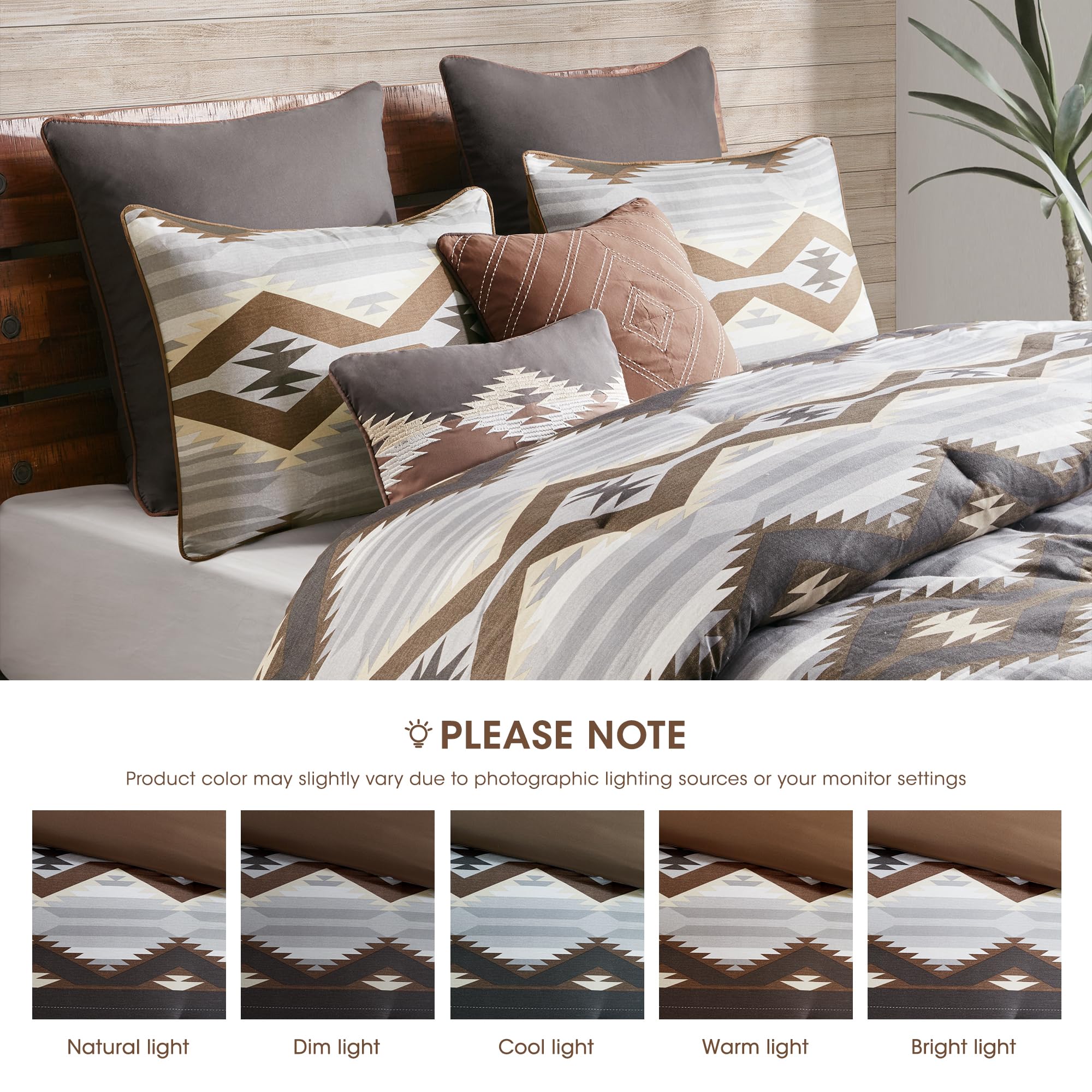 Woolrich styled bedroom scene showing set in a rustic cabin for warm atmosphere