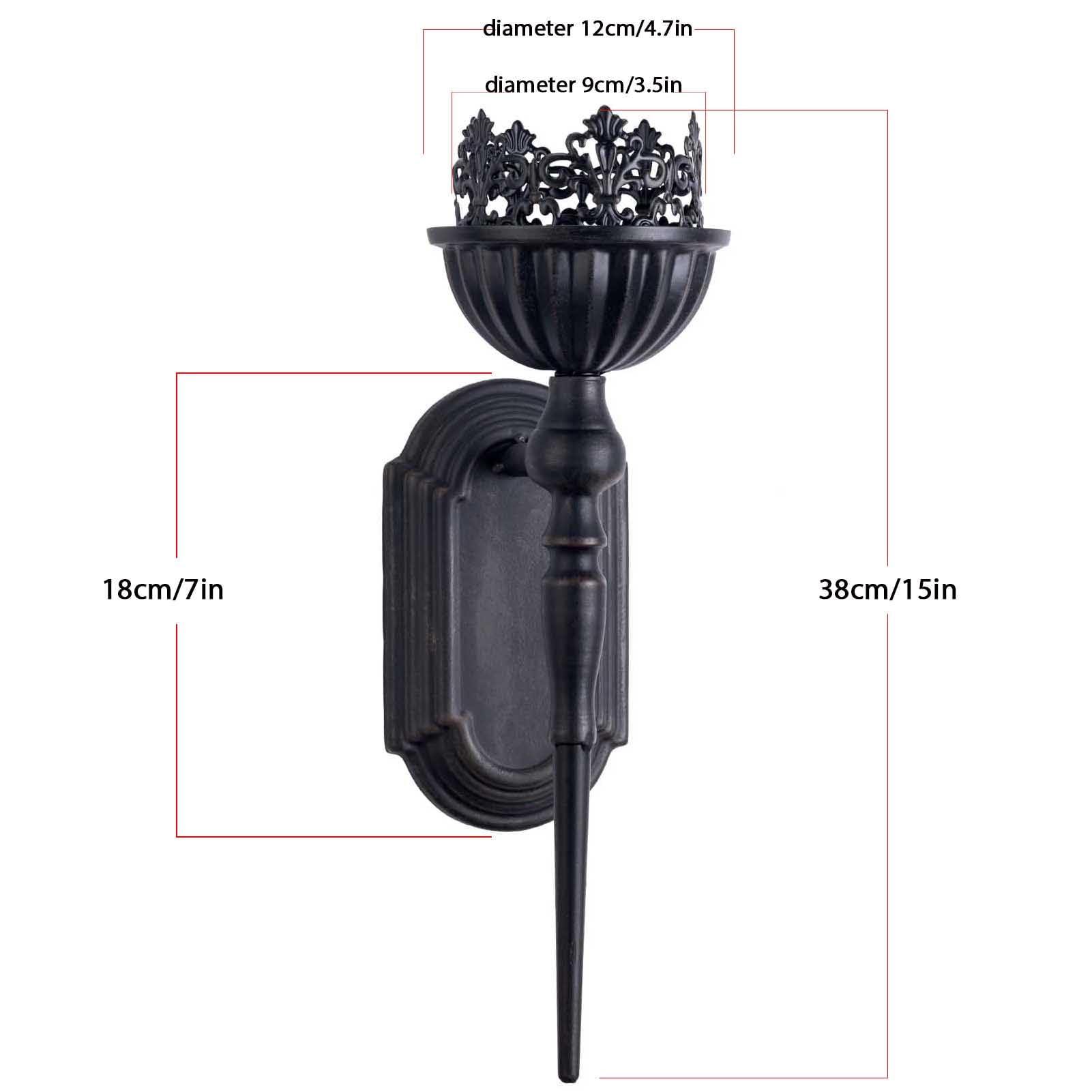 WOPARTY view of mounting holes and screw placement for easy secure installation