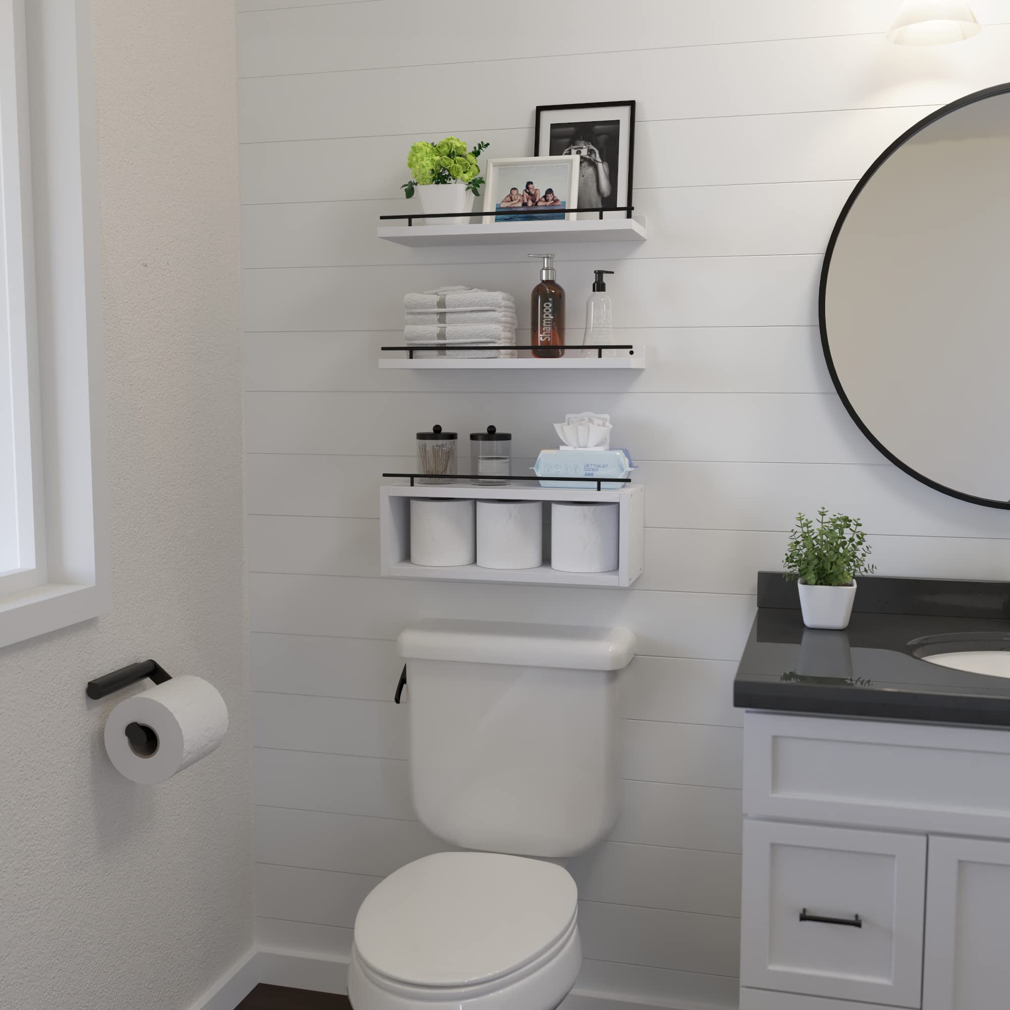 WOPITUES cube shelf styled with decor adding focused display space