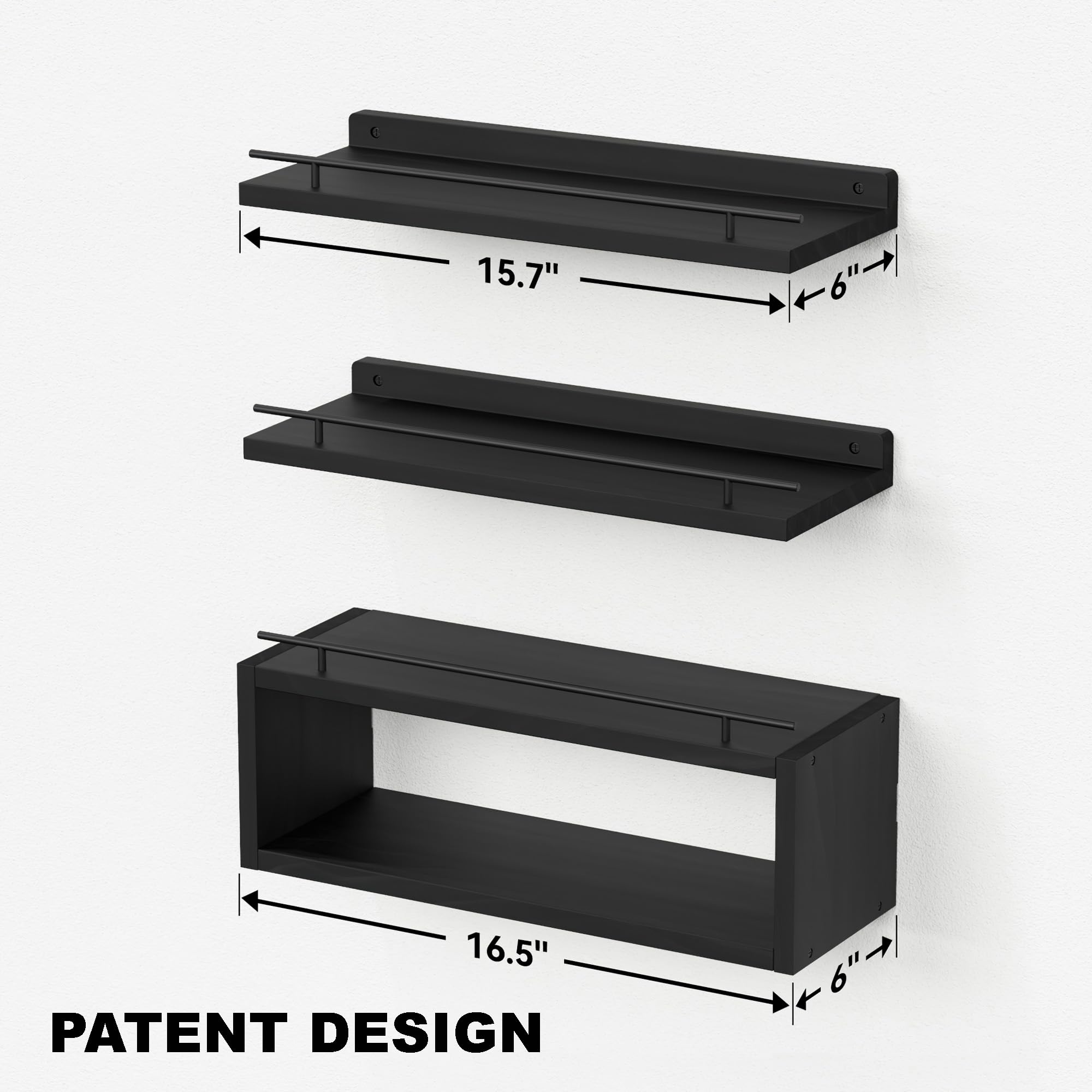 WOPITUES metal rail texture detail showing powder-coated finish and anti-fall protection