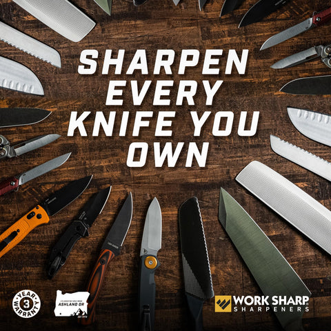 Work Sharp exposed diamond plate used as broad head wrench convenience