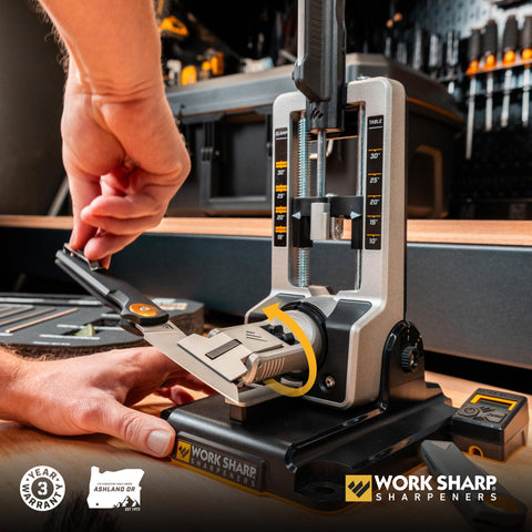 WORK SHARP rigid carry case with foam inserts organizing plates and accessories for secure transport