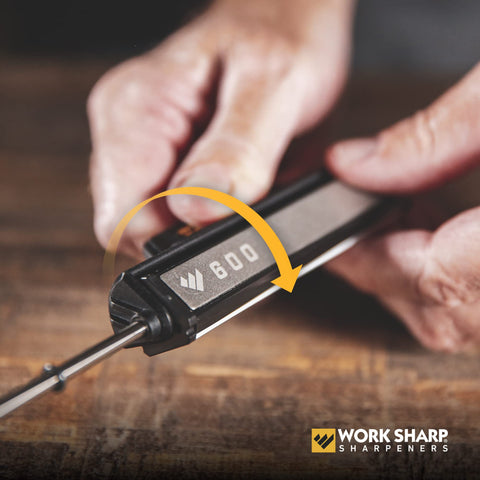 WORK SHARP molded carrying case closed for compact, safe transportation benefit