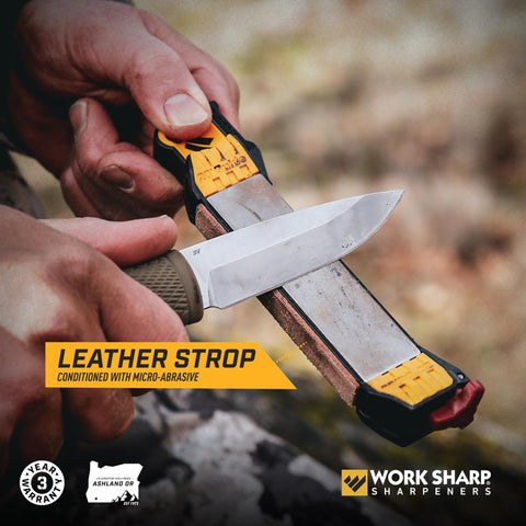 WORK SHARP close-up diamond plates highlighting fast metal removal benefit