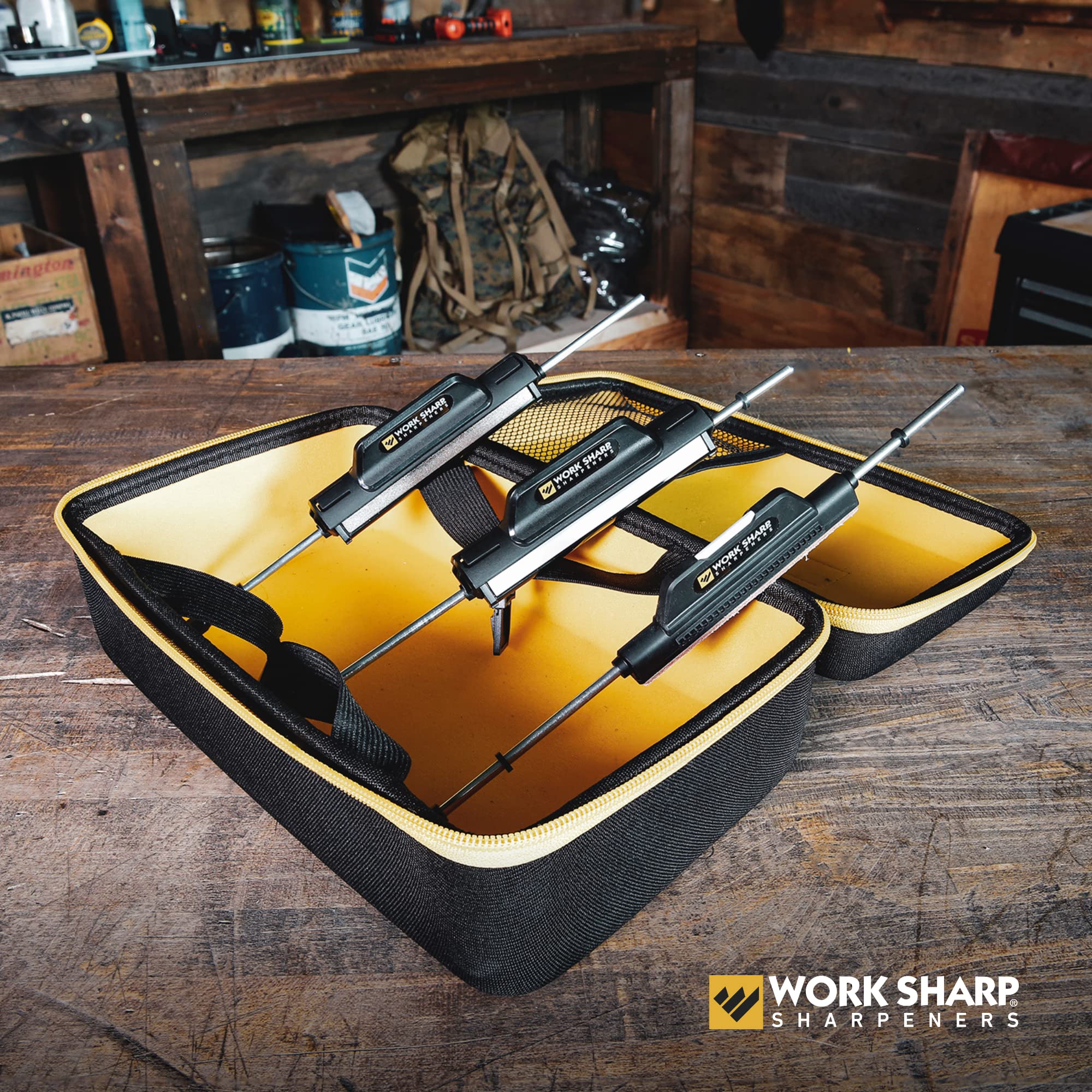 WORK SHARP close-up grit labels on diamond plates for accurate grit selection