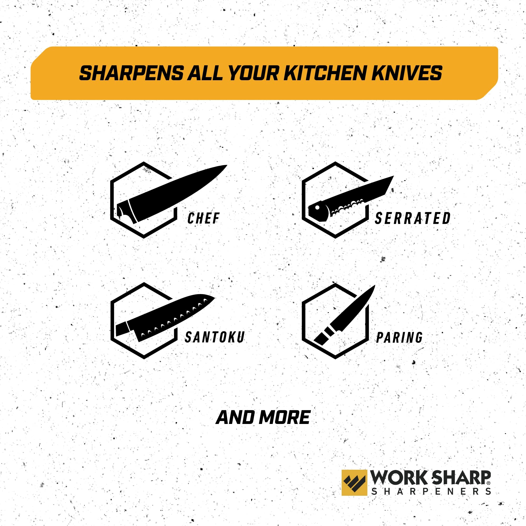 Work Sharp hung by lanyard ready at a hook for convenient storage