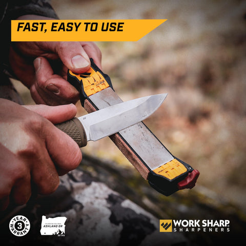 Work Sharp opened to display included diamond plates and accessories