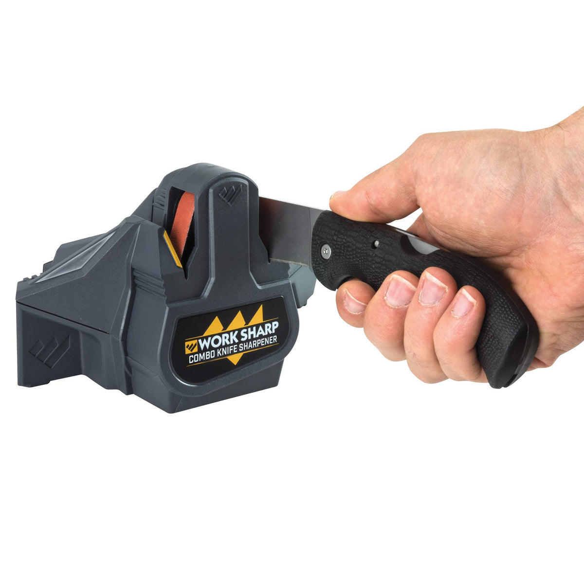 Work Sharp WSCMB front view showing compact design and stable base benefit