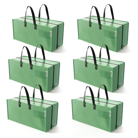 WORKPRO front view of six bags showing size and set for easy moving