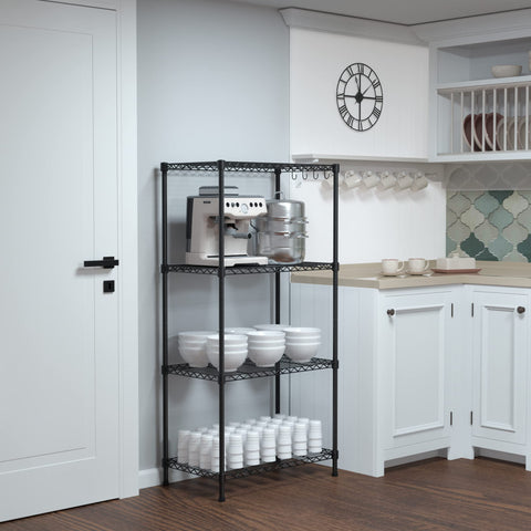 WORKPRO close-up of wire shelf grid highlighting durable load-support benefit