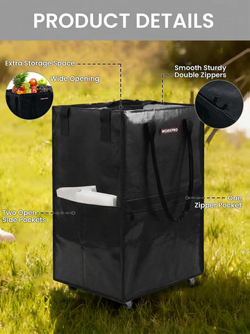 WORKPRO side pockets and organization keeping small items accessible