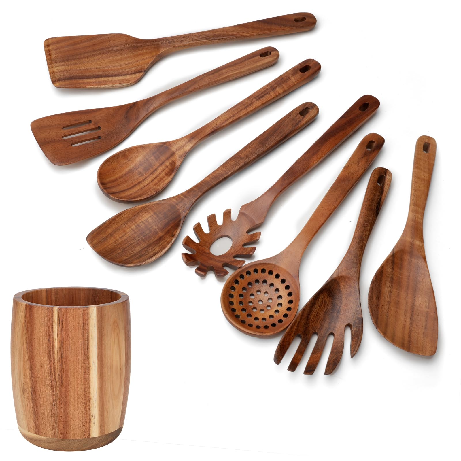 wosponfan lifestyle kitchen display presenting stylish, ready-to-use wooden tools