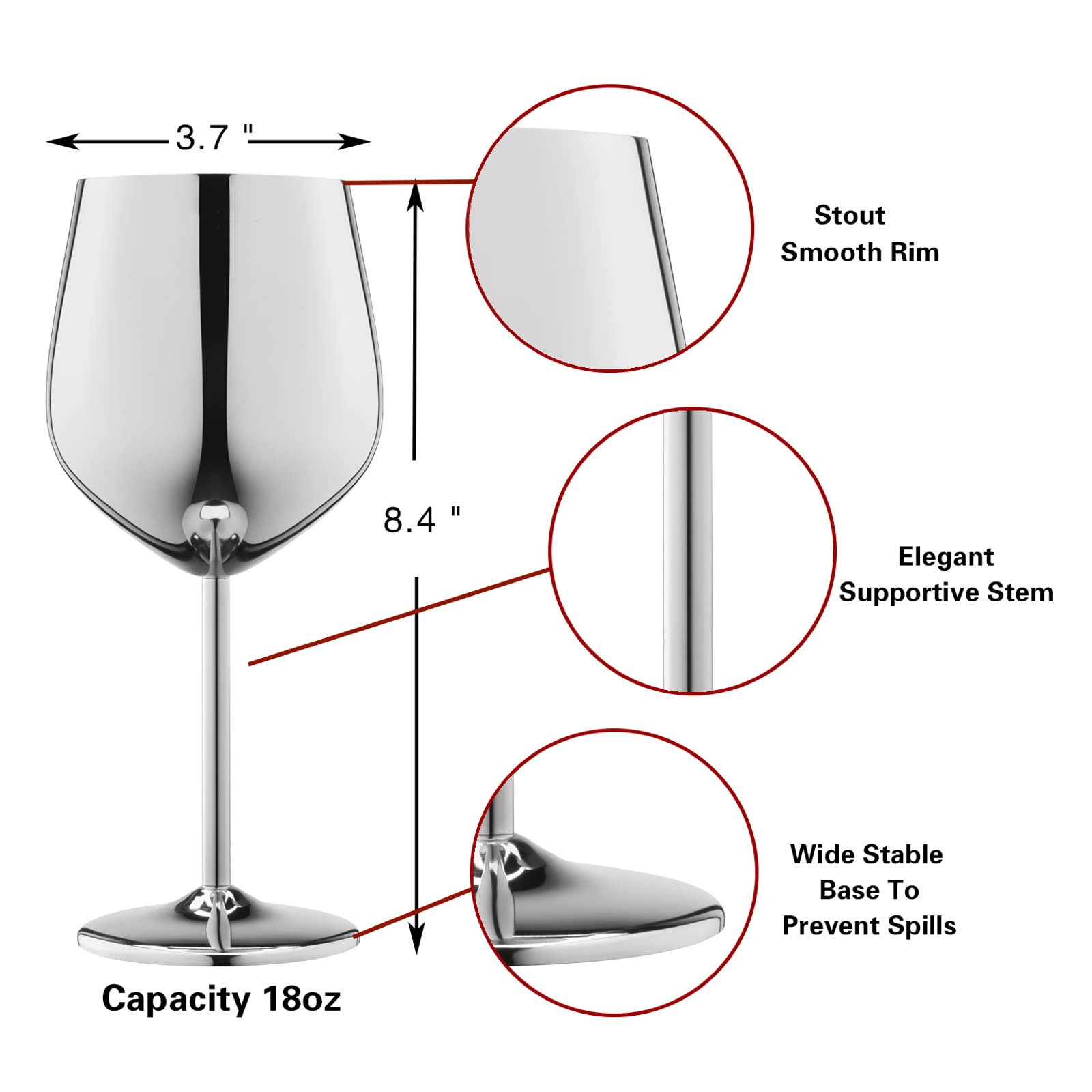 WOTOR gift box packaging with four glasses conveying ready-to-give presentation and quality