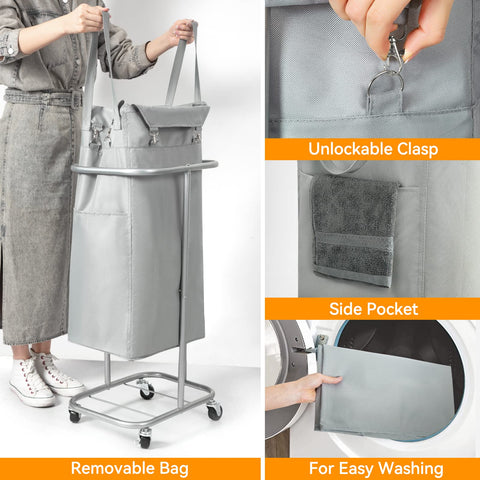 WOWLIVE removable liner held by hand showing easy-clean and transport benefit