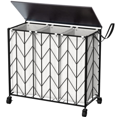 WOWLIVE front view showing three compartments and tidy organization benefit
