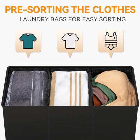 WOWLIVE open top showing three compartments for quick sorting and organization