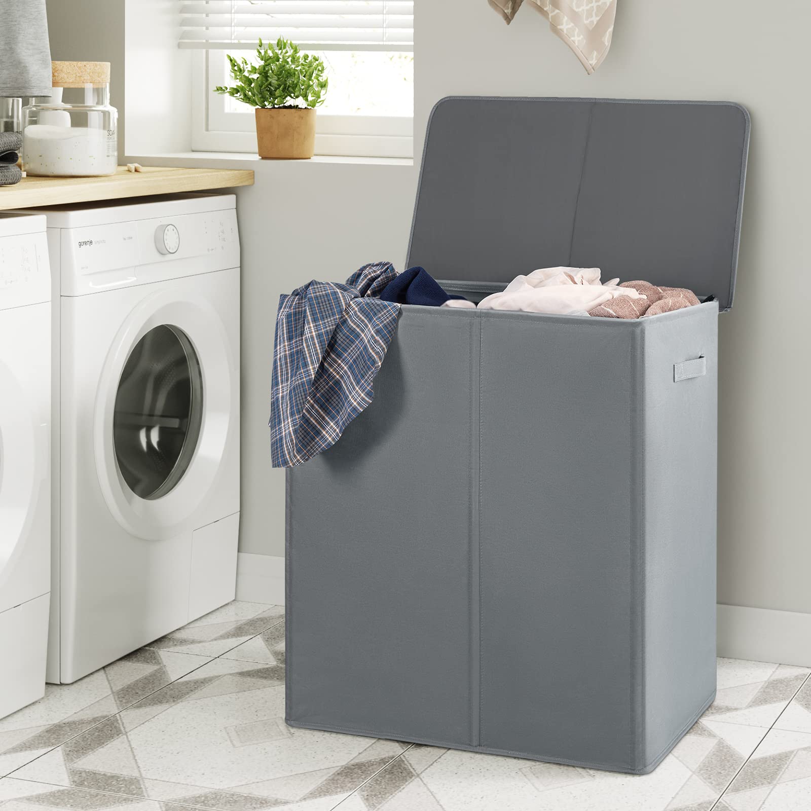WOWLIVE removable liner bag detail with handles for quick washer transfers