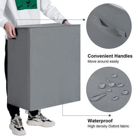 WOWLIVE next to washer showing scale and capacity for laundry room convenience