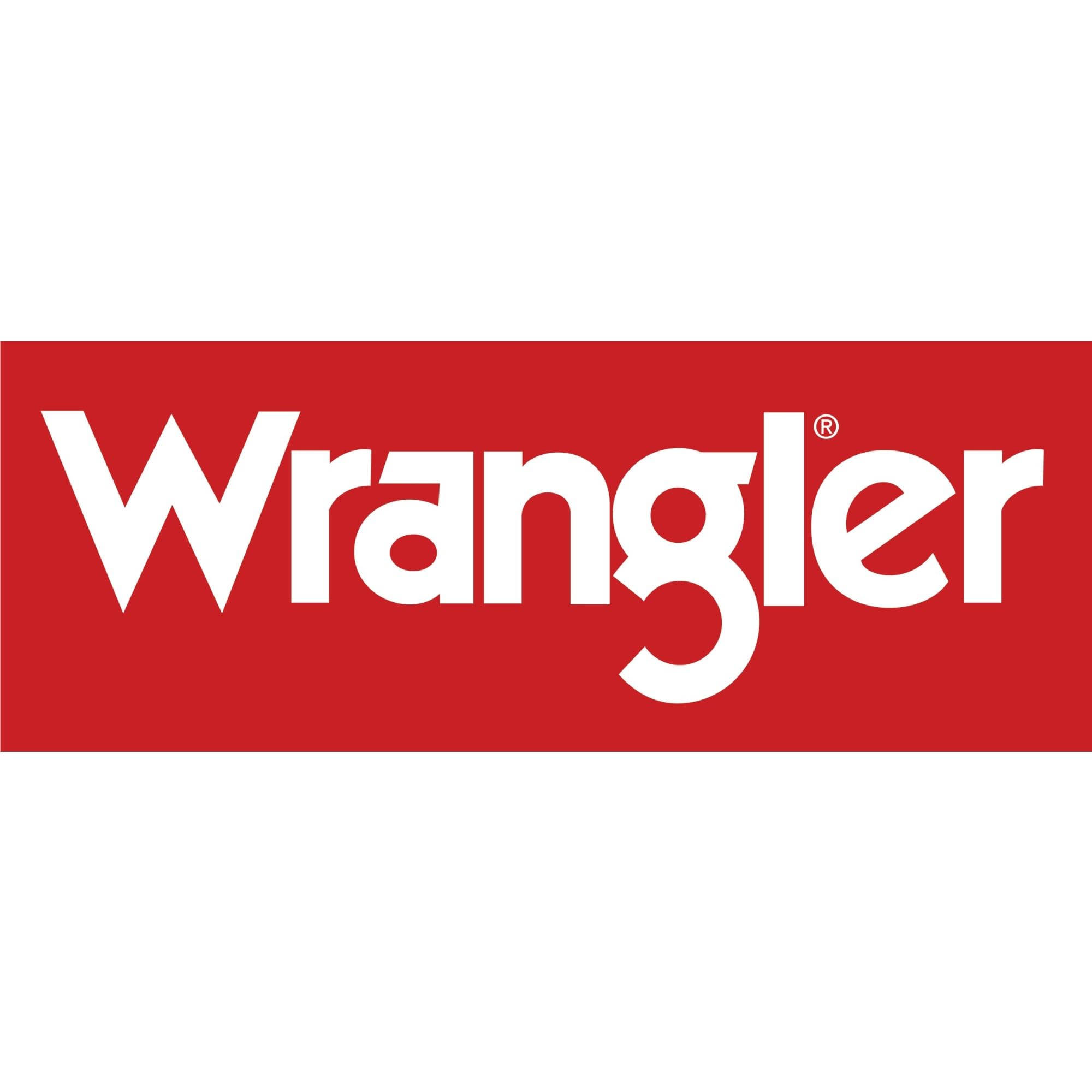 Wrangler label detail sewn edge showing brand quality and care info