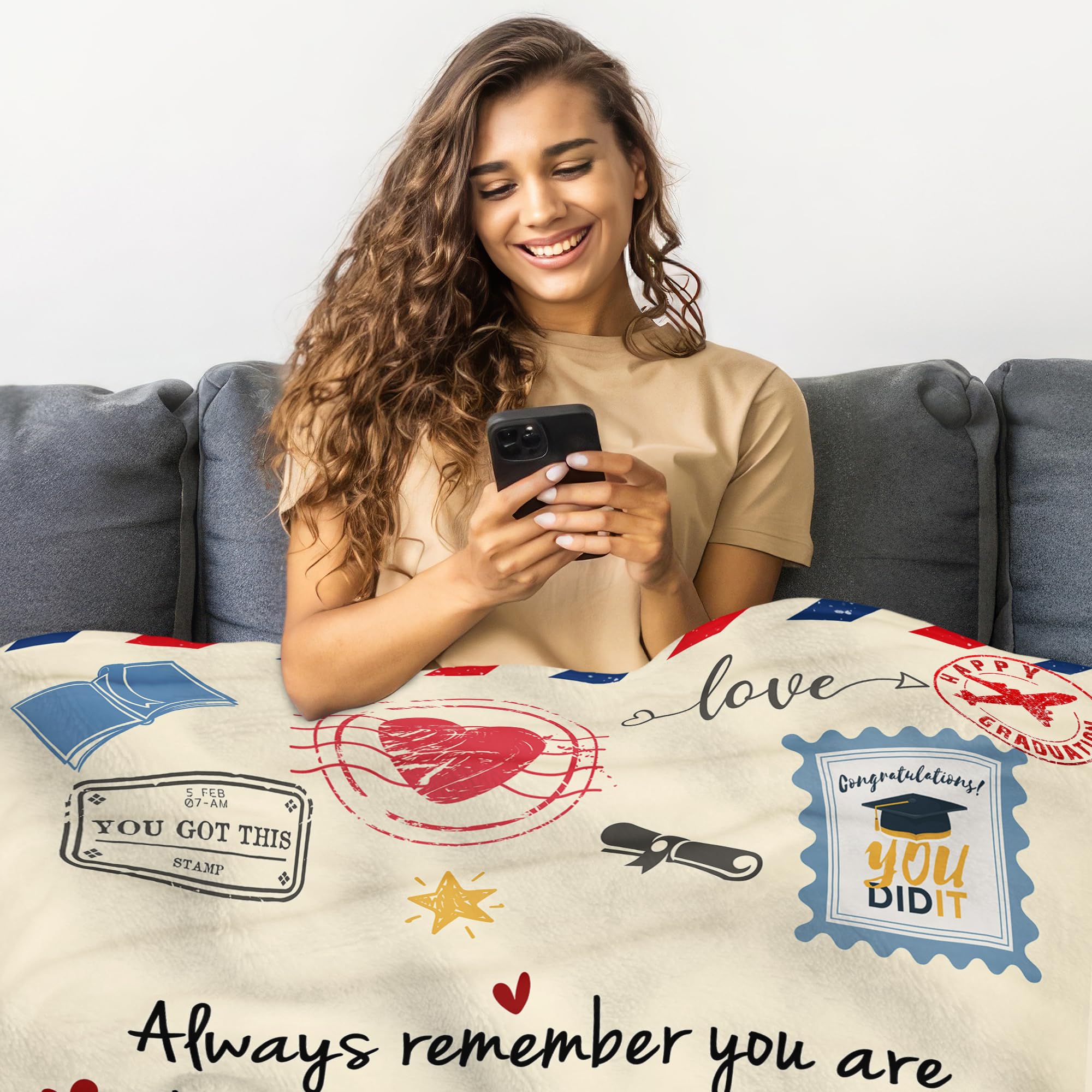 WRAPIX throw draped in a dorm room showing useful everyday comfort for students