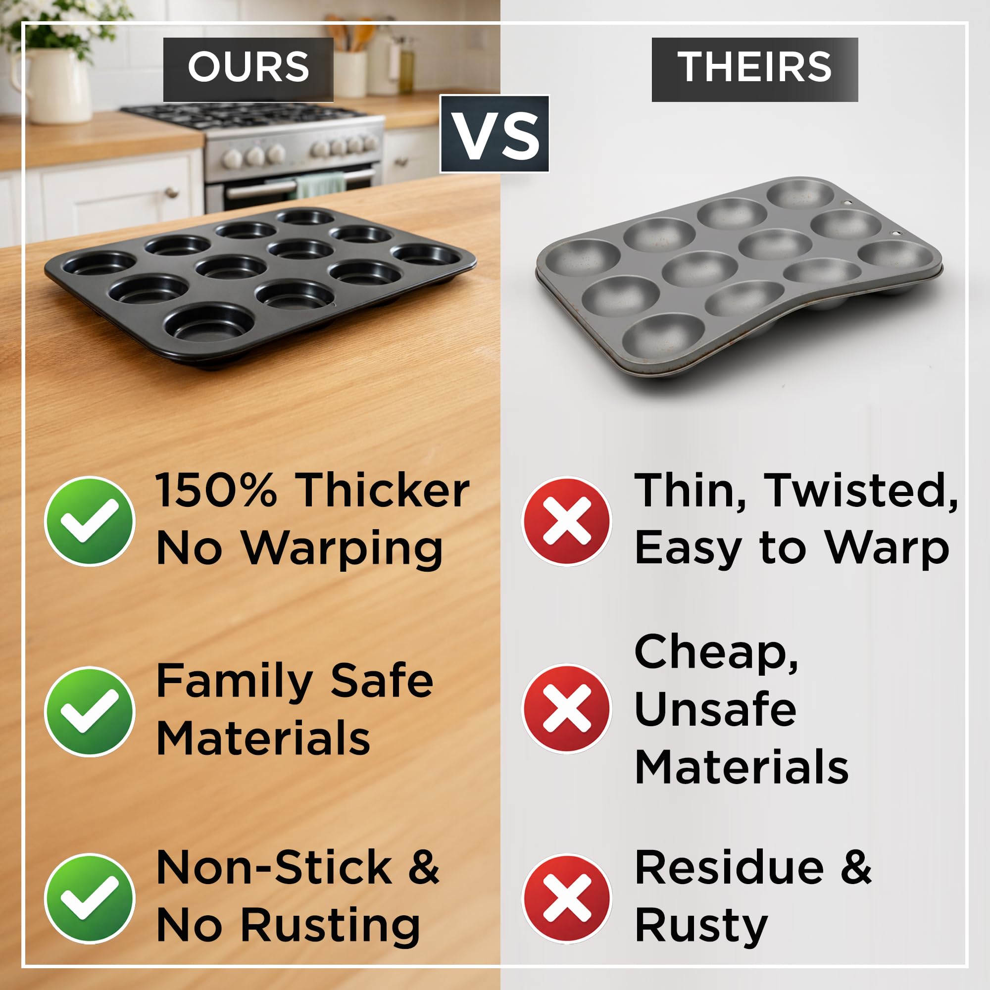 Wrenbury non-stick surface texture demonstrating quick release and easy cleaning