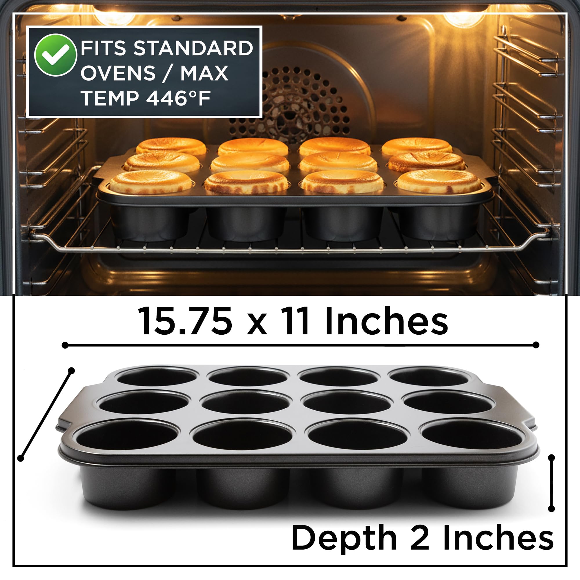 Wrenbury Pro top-down shot of all 12 cups highlighting uniform 3-inch size and portion control