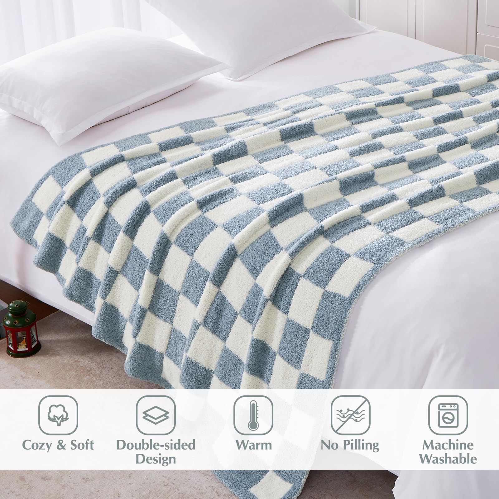 WRENSONGE blanket draped over sofa adds stylish living-room comfort