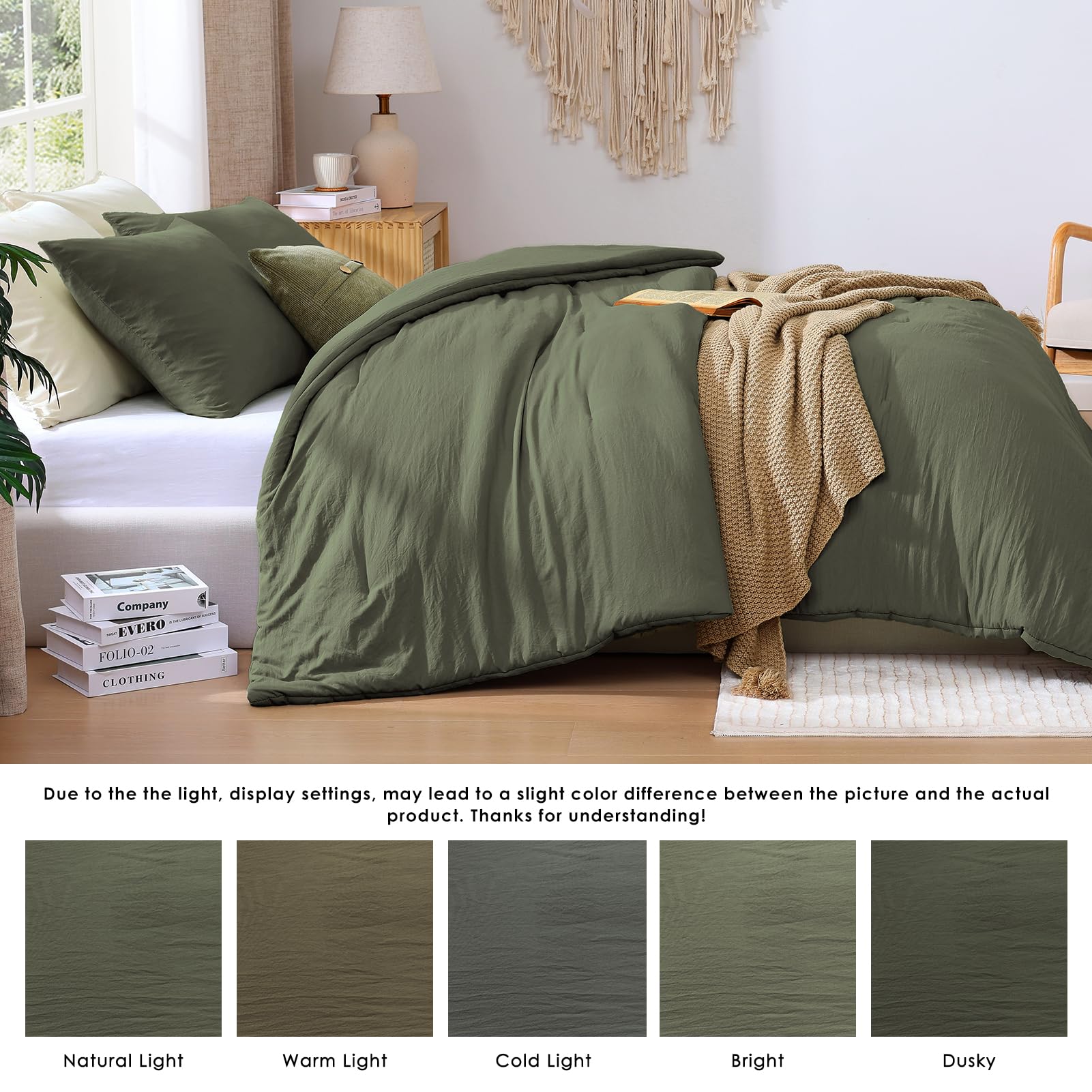 WRENSONGE comforter laid on king bed showing full coverage and cozy look