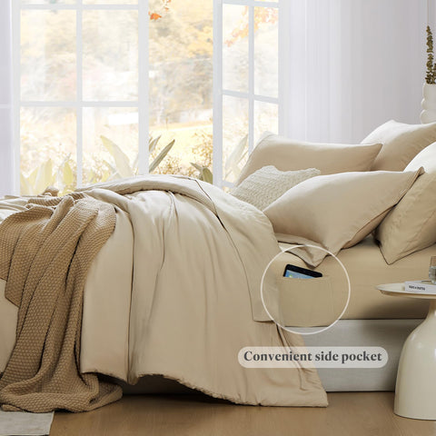 WRENSONGE soft microfiber texture closeup highlighting smooth, cozy hand-feel