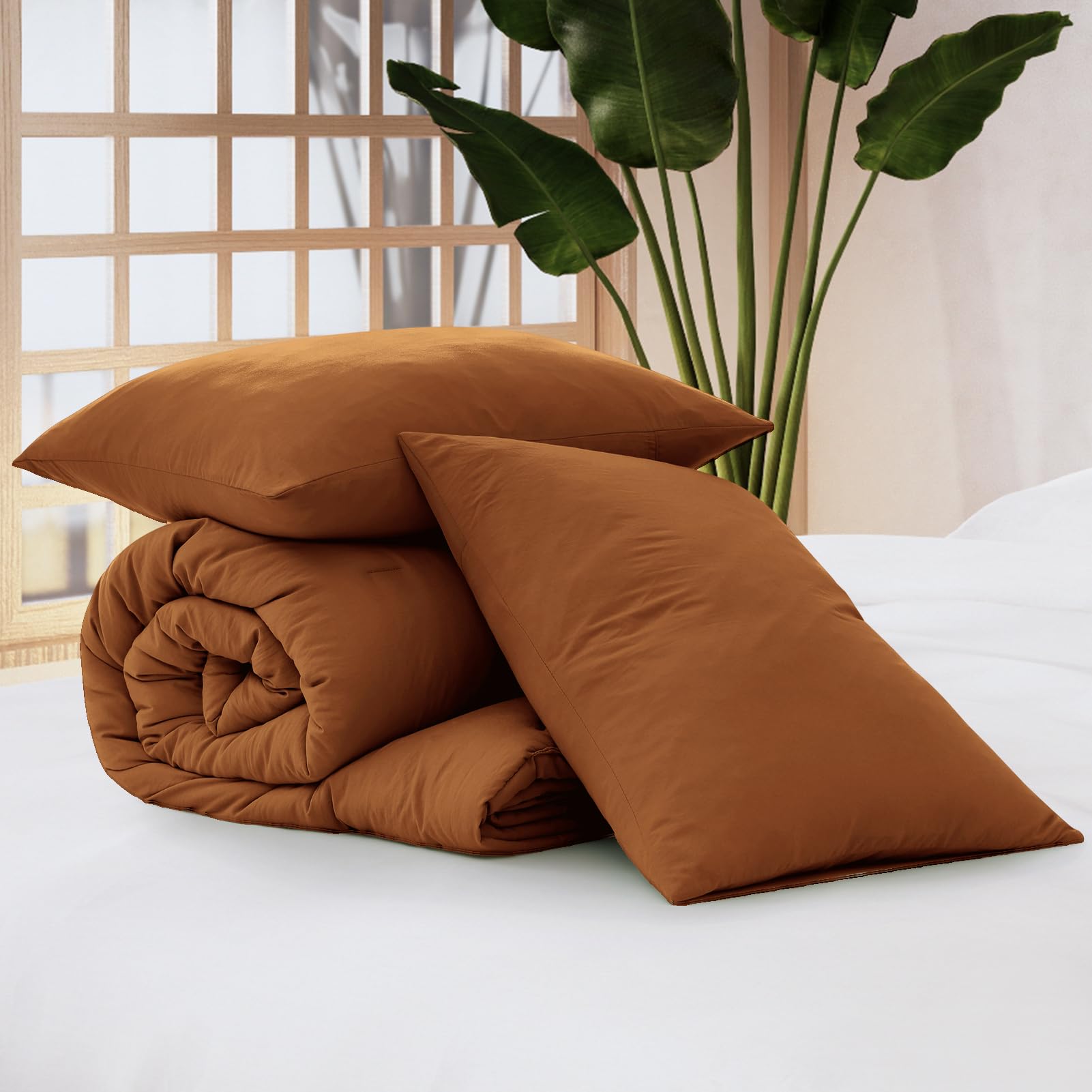 WRENSONGE neatly folded comforter in wardrobe for compact storage benefit