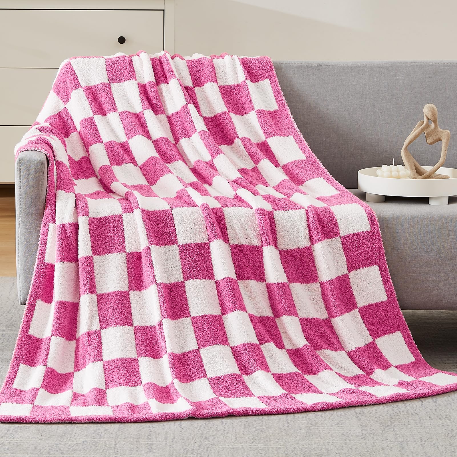 WRENSONGE front packaging of checkered throw ready to gift and display