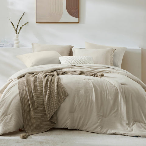 WRENSONGE front view of king comforter showing clean minimalist look and cozy coverage