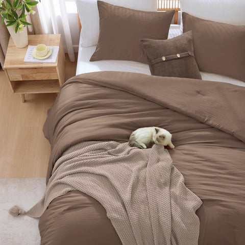 WRENSONGE lifestyle scene reading nook with comforter showing cozy modern appeal