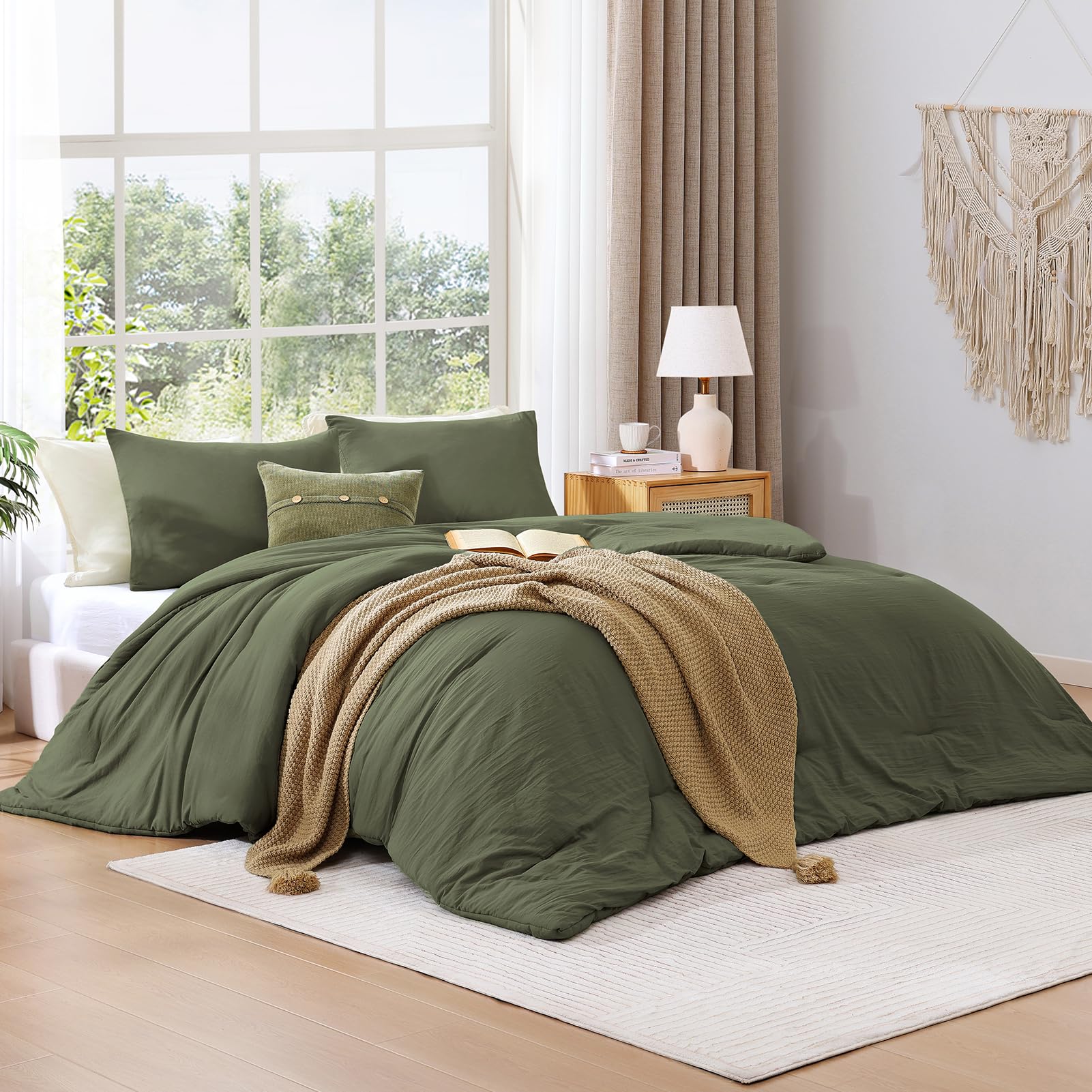 WRENSONGE close-up of olive fabric texture highlighting softness and comfort