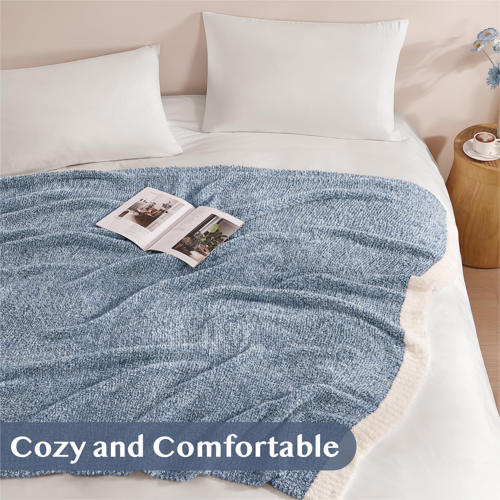 WRENSONGE draped over couch creating cozy living room comfort and décor
