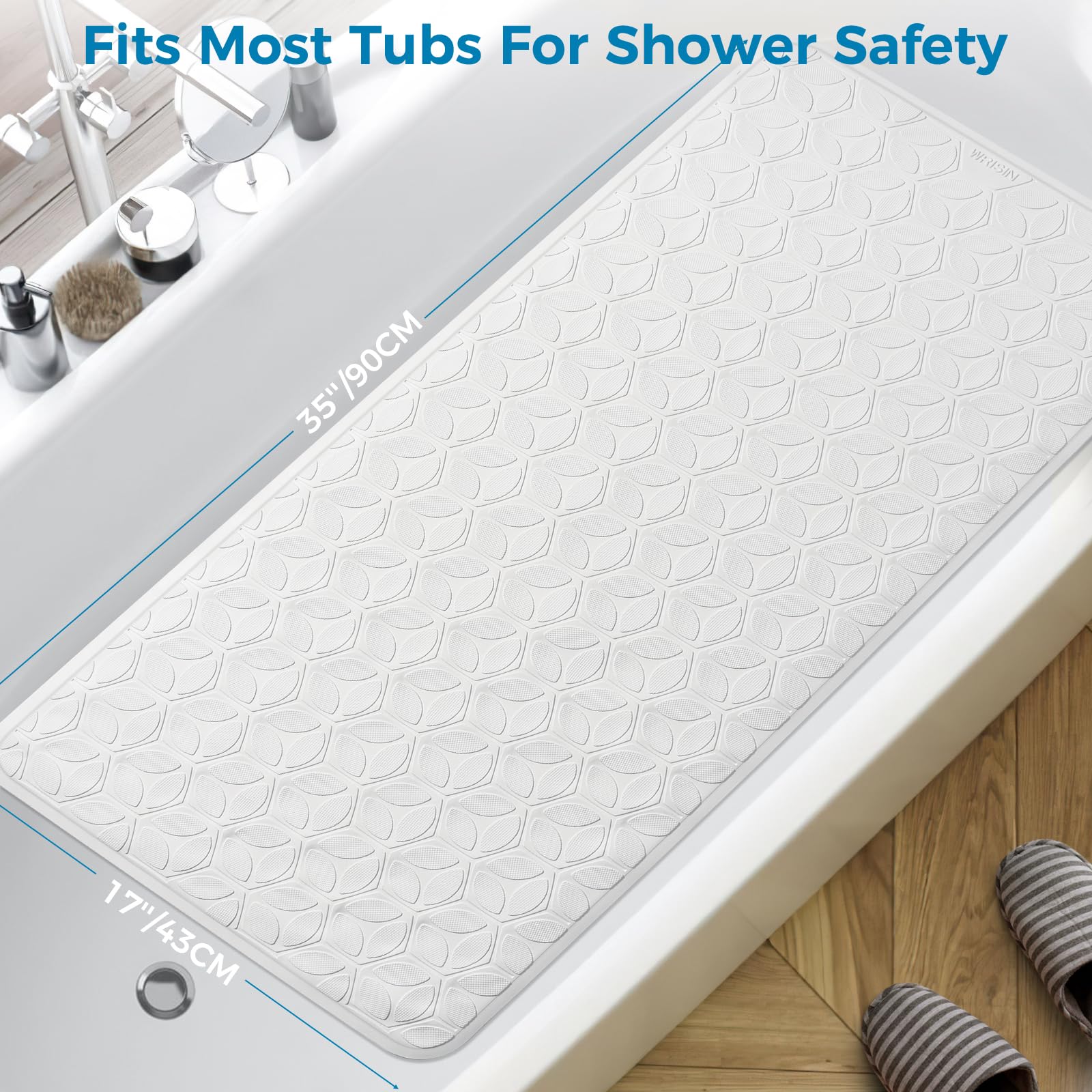 WRISIN lifestyle scene with child and pet bathing for family safety