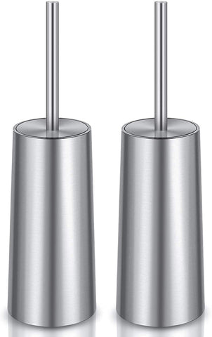 Wsedor toilet brush front assembly with stainless handle for sleek durability